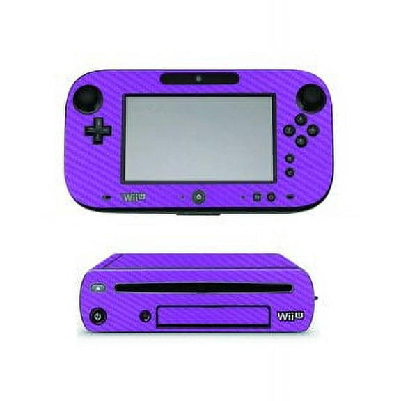 Nintendo Wii U PURPLE CARBON FIBER Console Skin