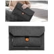 thumbnail image 2 of Bolsa de almacenamiento para ordenador y tableta de 14-15,6 pulgadas, Maleta de fieltro y cuero PU, color negro, 2 of 6