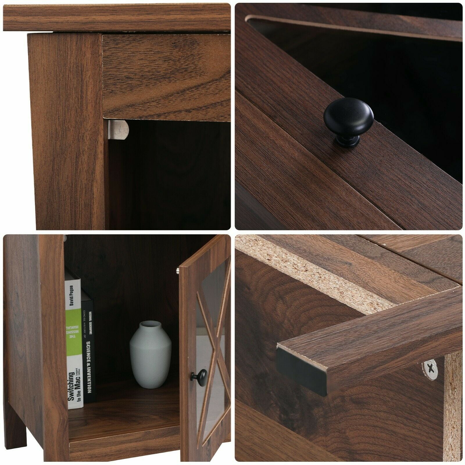 Private Jungle Set of 2 Vintage Wood End Table Nightstand Accent Display Cabinet Bedroom Office Private Jungle Set of 2 Vintage Wood End Table Nightstand Accent Display Cabinet Bedroom Office