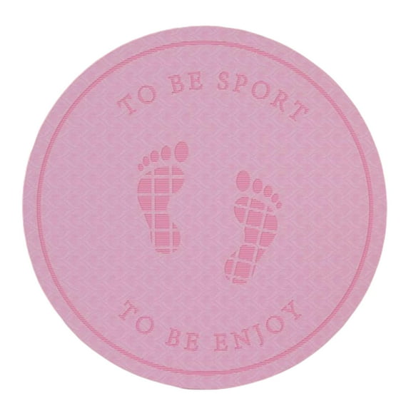 skid Exercise Mat Rope Skipping Sound Insulation Workouts Mute Blanket 58cm Tear TPE Mat TPE Yoga Mat for Fitness Home Deep Pink