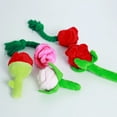 thumbnail image 6 of RABBITH Stuffed Dog Toy Squeak Plush Rose Flower Dog Toy Interactive Soft Chew Toy, 6 of 9