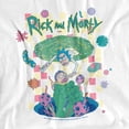 thumbnail image 2 of Rick and Morty Falling Portals Women's T Shirt, White, Large, 2 of 6
