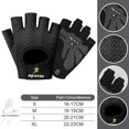 thumbnail image 1 of Guantes de gimnasio para hombre y mujer, manoplas profesionales para levantamiento de pesas, Crossfit, entrenamiento, culturismo, medio dedo, Protector de mano Fivean Guantes deportivos, 1 of 2