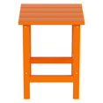 thumbnail image 4 of Polytrends  Laguna Hdpe All Weather Outdoor Patio Square Side Table Orange, 4 of 7