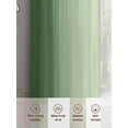 thumbnail image 6 of Green Ombre Sheer Curtains 63 Inch Length 2 Panels Set for Living Room/Bedroom, Modern Gradient Abstract Art Semi Curtain Sheers Drapes Rod Pocket Curtains Window Treatment Set 52''x63''x2, 6 of 7