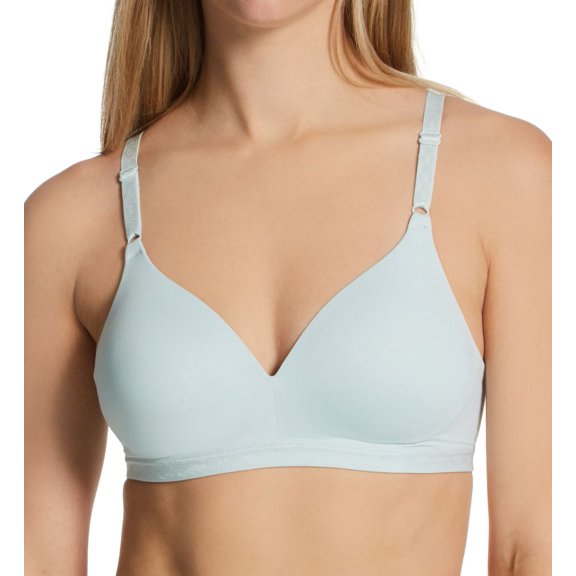 Women's Warner's 1269 Cloud 9 Wire Free Contour Bra (Minty Blue 32A)