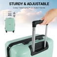 thumbnail image 3 of Tripcomp 6 Piece Hardside Luggage Set, 20/24/28 Inch Spinner Suitcase with TSA Lock, Lightweight Travel Case Includes Duffel Bag & Packing Cubes,Green, 3 of 13