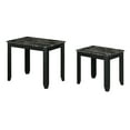 thumbnail image 4 of Convenience Concepts Baja Nesting End Tables, Black Faux Marble/Black, 4 of 6
