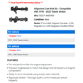 thumbnail image 2 of Alignment Cam Bolt Kit - Compatible with 1995 - 2022 Toyota Avalon - Dorman, 2 of 2