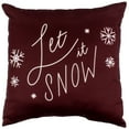 thumbnail image 2 of College Covers Let It Snow Reversible Pillow Grey, 2 of 5