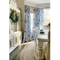 thumbnail image 5 of Lush Decor Cynthia Jacobean Floral Blue Room Darkening Window Panel, 52" x 120" (2 Panels), 5 of 11
