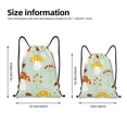 thumbnail image 4 of Easygdp Mushroom Bee Drawstring Backpack, Beach Sackpack, Travel Sackpack Lightweight for Sports, Gym, Travel, Swimming -, 4 of 9