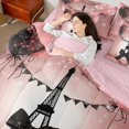 thumbnail image 4 of Castle Fairy Dreamy Black Bowknot Twin Bedding Sets,Valentine's Day Bedding Comforter Set, 4 of 8