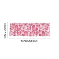 thumbnail image 3 of YingYouFu Valentine Curtain Valance Pastel Hearts Valance 53.94 x 17.72 Inch Short Window Treatment for Farmhouse Wedding, 3 of 6
