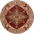 thumbnail image 1 of Ahgly Company Machine Washable Indoor Round Industrial Modern Brown Sand Brown Area Rugs, 5' Round, 1 of 7