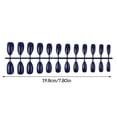 thumbnail image 5 of 24 piezas de uñas postizas Soidarity Accesorio de moda para mujer Azul oscuro, 5 of 5