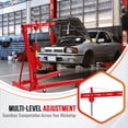 thumbnail image 5 of Folding Hydraulic Engine Hoist 2 T,Cherry Picker Shop Crane with 6 Casters&Telescopic Boom,4400 Lbs Capacity Heavy Duty Engine Hoist Crane Lift for Garage,Workshop,Automotive Repair(ship in 2 boxes), 5 of 7