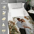 thumbnail image 4 of Custom Xmas Photo Blankets Personalized Picture Couples Customized I Love You Family Hallmark Movie Watching Blanket for Wife Husband Girlfriend Boyfriend - 2 Photos Merry Christmas, 4 of 6