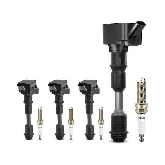 Ignition Coil Set with Spark Plugs 8 - Compatible with 2016 - 2020 Volvo XC90 2.0L 4-Cylinder 2017 2018 2019