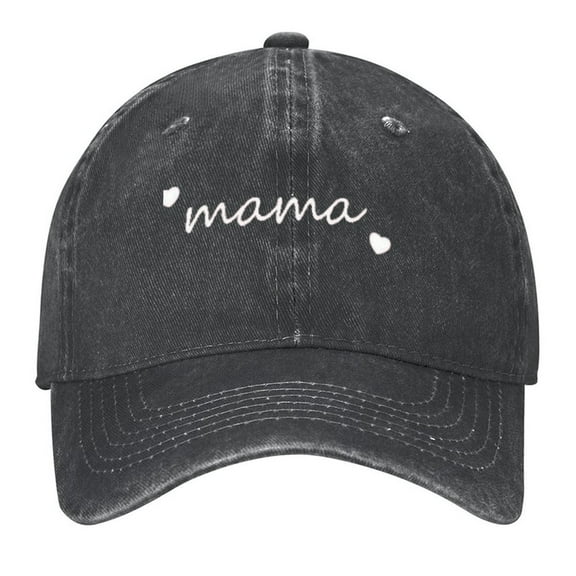 Mama Hat Print Vintage Wash Dad Hat Adjustable Curved Brim Baseball Cap,Made In USA,Casual Outdoor Sports Fishing Cap for Men and Women