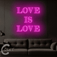 thumbnail image 4 of C-CRAFT Love Is Love Neon Led Light Sign 40 inch for Valentines Wedding Wall Decor, 4 of 5