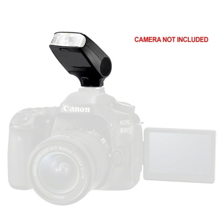 Image of Canon EOS Rebel T6 Compact Bounce & Swivel Flash (E-TTL TTL II TTL III)