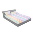 thumbnail image 2 of Ambesonne Colorful Fitted Sheet & Pillow Sham Set, Zigzag Modern, Queen, Multicolor, 2 of 2