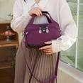 thumbnail image 4 of Women's waterproof nylon crossbody bag, multi bag shoulder bag, travel bag, and handbag-purple, 4 of 5