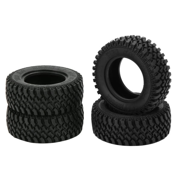 RC Wheels, RC Front And Rear Tires Long Service Life Black 4pcs With Rubber Material For MN86 1/12 RC Crawlers Upgrade Parts