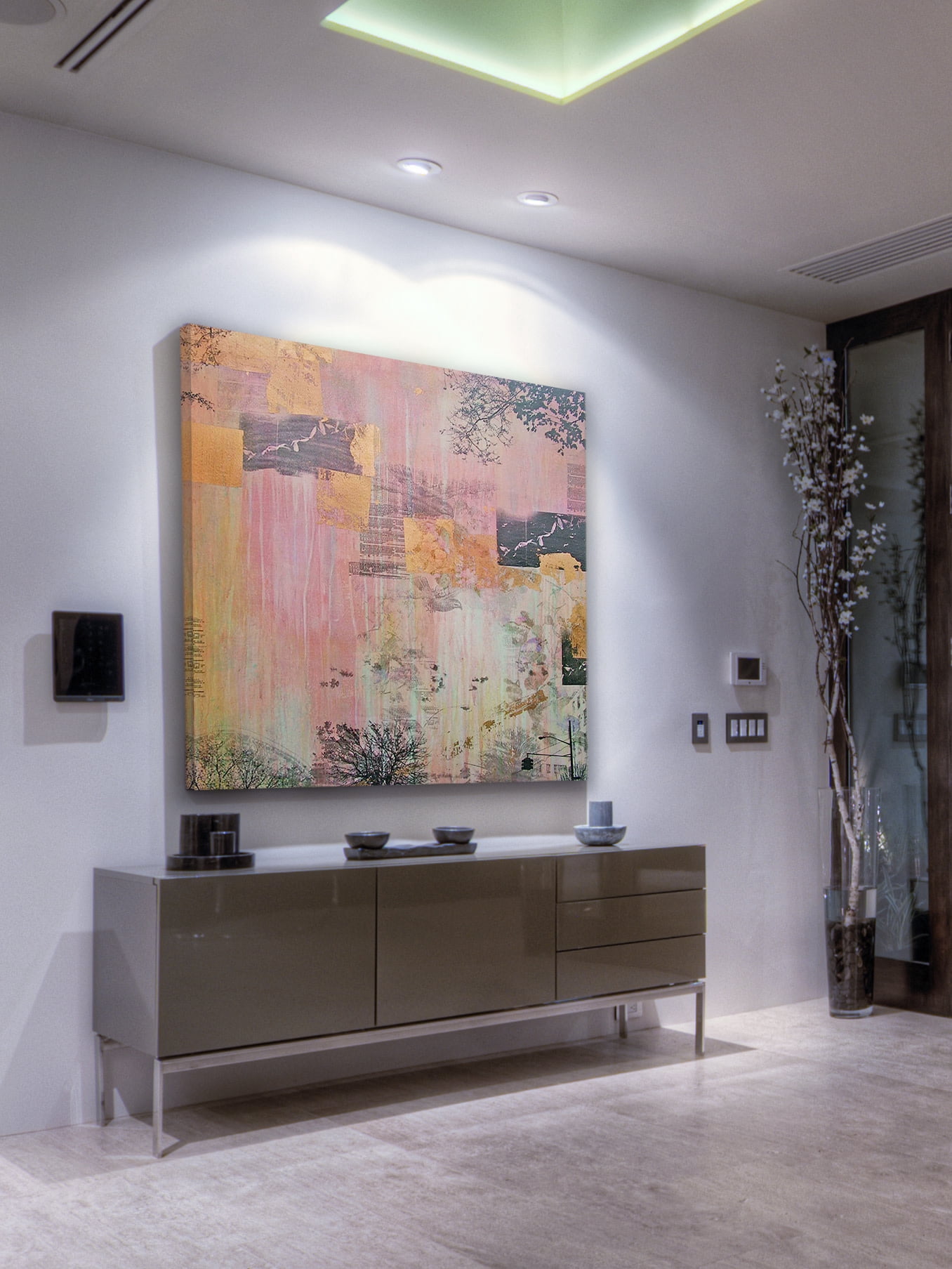 Marmont Hill "Spring Cyclone" by Tracy Silva Barbosa Painting Print on Canvas