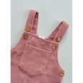 thumbnail image 7 of Kiapeise Newborn Baby Girl Clothes Long Sleeve Sweet Flower Bodysuit Romper and Corduroy Overall Dress Outfits, 7 of 7