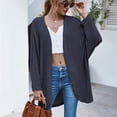 thumbnail image 4 of Women Long Sleeve Sweaters Coat Knit Solid Color Cardigan Sweater Coat Long Baggy Outwear, 4 of 6