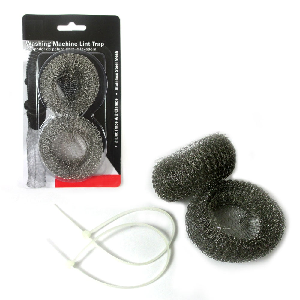 2 Lot Washing Machine Lint Traps Filter Screens Stainless Steel Mesh