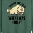 thumbnail image 3 of Avatar - The Last Airbender - Appa Hungry - Women's Lightweight French Terry Long Sleeve Shirt, 3 of 5