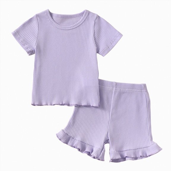 Baby Girl Clothes Toddler Baby Girls Clothes Outfits 2 Piece Cute Summer Short-sleeve Top and Pants