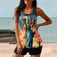 thumbnail image 6 of Summer Savings! Enjoytime 4Th Of July Tankini Swim Suits for Women Tummy Control Bathing Suits for Women Athletic Two Piece Swimsuit with Boyshorts, 6 of 6