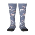 thumbnail image 2 of Lsque Watercolor Flowers Butterfly Printed Crew Socks Men's Women's LightWeight Thin Casual Calf Socks ,Knee High Socks,Cotton Socks, 2 of 9