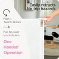 thumbnail image 3 of Perma Child Safety 79 in. Wide x 38 in. Tall White Ultimate Retractable Baby Gate, 3 of 7