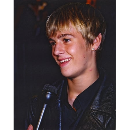 Aaron Carter Aaron Carter Undergoing an Interview in Black Jacket Photo Print (8 x 10)