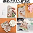thumbnail image 4 of Rabbit Flowers Eggs Kitchen Dish Towels Set of 1 Absorbent Hand Towels, Lint-Free 18"x28" Happy Easter Fast Drying Hanging Dishcloths for Cooking Baking Home Clean, 4 of 7