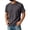 Light Gray, variant on Men's Vintage Washed Distressed Crewneck Short Sleeve T-Shirt Black 4XL