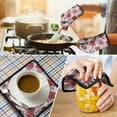 thumbnail image 4 of Pioneer Flower Kitchen Oven Mitt and Pot Holder Sets 2 Pcs for Baking, Cooking and Grilling, Heat Resistant Up To 392 °F, 4 of 7