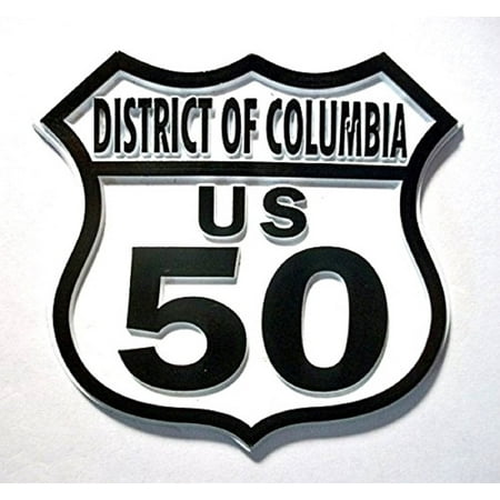 Route 50 Washington D.C. Road Sign Fridge Magnet