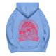 thumbnail image 4 of Sudadera con capucha Pink Palm Puff para mujer 2024, Everything Comes in Waves Sudadera con capucha de gran tamaño con letras azul cielo XXL, 4 of 6