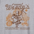 thumbnail image 3 of Toy Story - Sheriff Woody Show - Juniors Oversized Graphic T-Shirt, 3 of 5