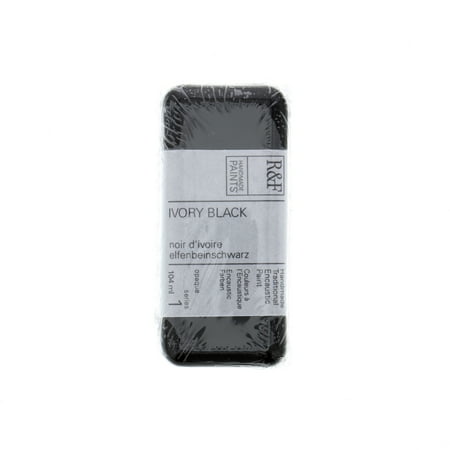 UPC: 0836943001114 | R&F Handmade Paints Encaustic Paint Cake  104ml  Ivory Black