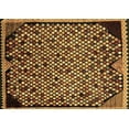 thumbnail image 1 of Ahgly Company Indoor Rectangle Abstract Brown Modern Area Rugs, 6' x 9', 1 of 4