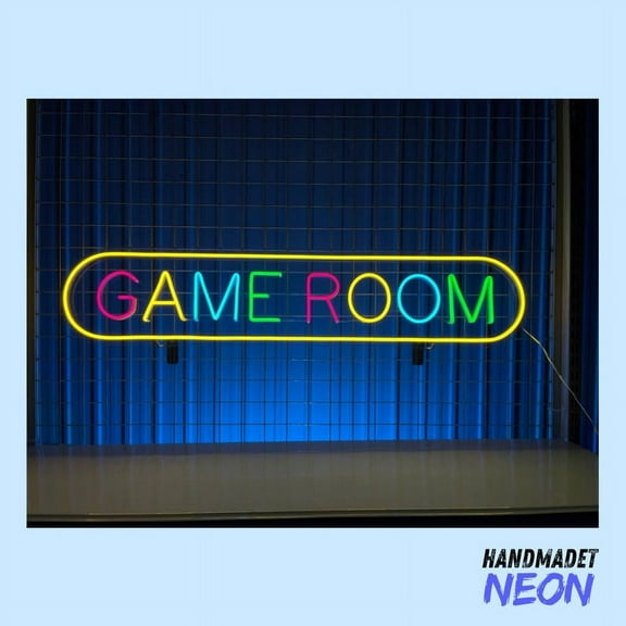 Handmadetneonsign Game Room Neon Sign, Game Room Open Led Sign, Arcade Game Room Wall Art, Gaming House Wall Decor 79863