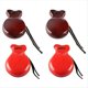 thumbnail image 1 of Baile Flamenco Orff Instrumento de Percusión Rap Madera Castañuelas Españolas Rojo y Marrón, 1 of 5