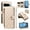 Beige, variant on TECH CIRCLE Crossbody Wallet Case for Google Pixel 8A, Elegant PU Leather Zip Pocket Foldable Stand Cover with Lanyard & Shoulder Strap, Card Holder, Shock-Absorbent TPU Bumper, White